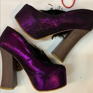 irregular choice peacock shoes